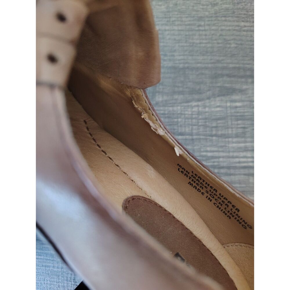 Earth Sundowner Cinnamon Leather Kiltie Tassel Block Heel Dress Shoes 9.5B - Picture 8 of 10